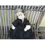 TheJunkWoman Wicked Old Woman Handmade Doll 13 inches tall Witchy Doll Creepy Doll Doll Decor Free Shipping