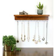 /TheKnottedWood Wall Jewelry Organizer For Necklaces or Bracelets