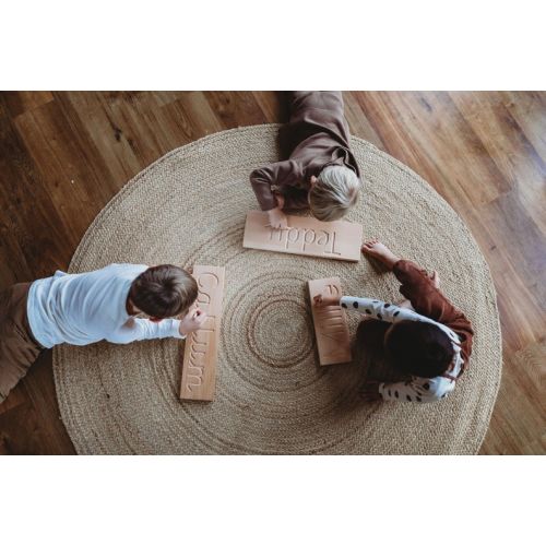  TheLittleCoachHouse Personalised Wooden Name Tracing Board - Montessori Learning Resource