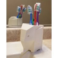 /TheNoisy3DShop Elephant Toothbrush Holder Toothpaste Holder Bathroom Vanity Tray Kids Bathroom Razor Holder Bathroom organizer Bathroom cup