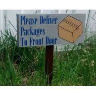 ThePaperPlaceAndMore Custom Deliveries Sign, Delivery Sign, Delivery Wood Sign, Package Delivery, Package Deliveries, Deliveries Sign, Delivery Instruction,