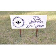 ThePaperPlaceAndMore Custom Yard Sign, Custom Farm Sign, Business Sign, Company Sign, Bee Farm Sign, Large Outdoor Sign, Weatherproof Wood Sign, Wood Signs, Sign