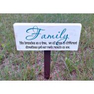 ThePaperPlaceAndMore Distressed Sign, Family Sign, Outdoor Family Sign, Outdoor Decoration, Weathered Sign, Weathered Outdoor, Outdoor Sign, White Sign, Family