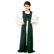 ThePirateDressing Childs Renaissance Medieval Costume Dress (White Underdress Sold Separately)