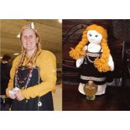 /ThePracticalViking Viking Cloth Doll~ Custom Doll~ Viking Rag doll~ Living History Doll~ONE of a KIND Custom Cloth Doll ~ Custom Re-enactor Doll~