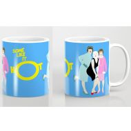 /TheRedUmbrellaShop Some like it hot mug-Marilyn Monroe mug-Cool Blue mug-Jack Lemmon mug-Gifts for him-Gifts for her-Colourful coffee mug-Cinema lover gift