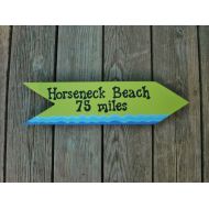 TheRightJack PERSONALIZED BEACH SIGN, Beach Sign, Custom Made Hand Painted Sign, Unique Gift Idea, Beach House Decor, Destination Sign