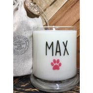TheShabbyWick Pet gift * Dog Lover * Cat Lover * Gifts for Dog Lovers * Gifts For Cat Lovers * Animal Lover Gifts * Pets Name Candle * Pet Lover
