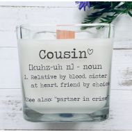 TheShabbyWick Soy Candle  Cousin Candle  Cousin Gifts  Gifts For Cousin  Bridesmaid Cousin  Cousin Birthday