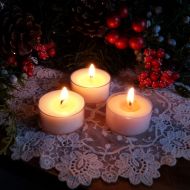 TheShabbyWitch 4 Holiday Frost Tealights