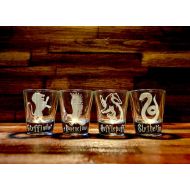 /TheShotglassPeople Harry Potter House Logo Shot Glass Choose ONE