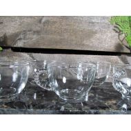 /TheStorageChest Candlewick or Boopie Glasses set of 5, Imperial Glass, Mid-Century 1940s Punch Cups, Juice or Parfait Glasses, Urban Retro Kitchen & Dining