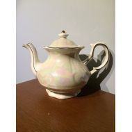 /TheVintArch Ceramic Teapot, English Vintage, Price Kengsington Teapot, Lustre ware, Pearl Iridescent, Tea Party, English Decor, Tea for Two, Afternoon