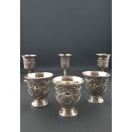 /TheVintageofWorld Set of 6 Metal Cups