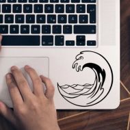 /Etsy 2 x set of Cool Wave Vinyl Decal - IPhone Surf Sticker - Sea Macbook Decal - Surfer Laptop Vinyl Transfer - Bumper Sticker