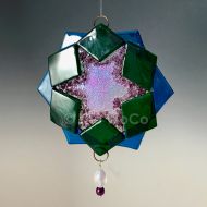TheWoCo Chakra Four - Anahata - Heart - Green Fused Glass Ornament Suncatcher
