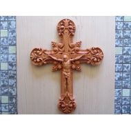 TheWoodGrainGallery Wooden Crucifix, Wood Wall Crucifix, Catholic Art, Catholicism, Jesus Christ, Catholic Etsy, Wood Carving, Church Art, Crucifix