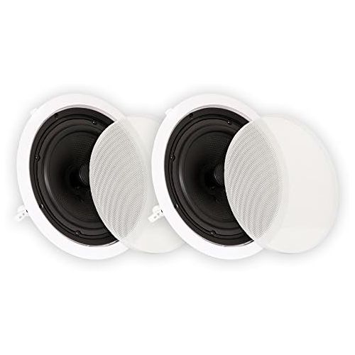  [아마존베스트]Theater Solutions TS80C in Ceiling 8 Speakers Surround Sound Home Theater Pair