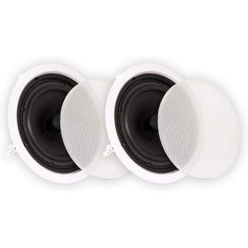  [아마존베스트]Theater Solutions TS80C in Ceiling 8 Speakers Surround Sound Home Theater Pair