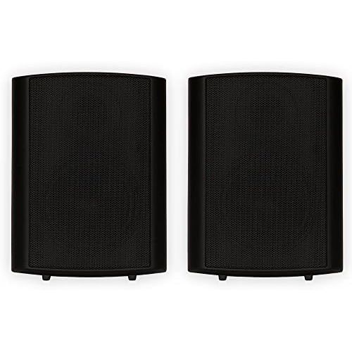  [아마존베스트]Theater Solutions TS425ODB Indoor or Outdoor Speakers Weatherproof Mountable Black Pair