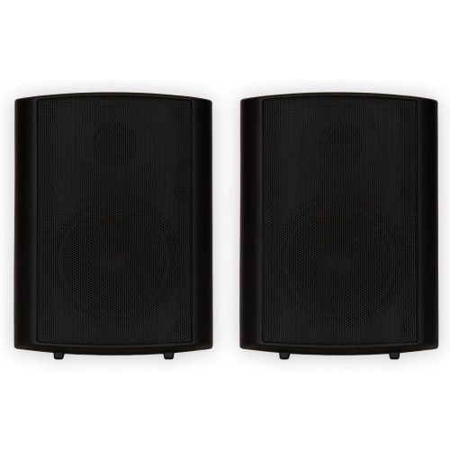  [아마존베스트]Theater Solutions TS425ODB Indoor or Outdoor Speakers Weatherproof Mountable Black Pair