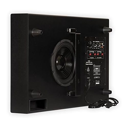  [아마존베스트]Theater Solutions SUB8S 250 Watt Surround Sound HD Home Theater Slim Powered Active Subwoofer (Black)