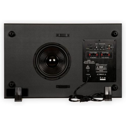  [아마존베스트]Theater Solutions SUB8S 250 Watt Surround Sound HD Home Theater Slim Powered Active Subwoofer (Black)