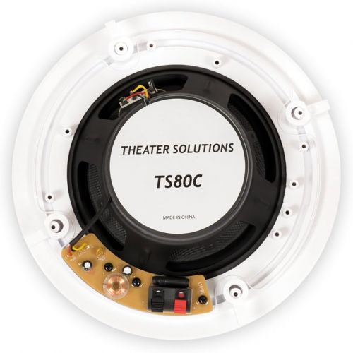  [아마존베스트]Theater Solutions TS80C in Ceiling 8 Speakers Surround Sound Home Theater Pair, White