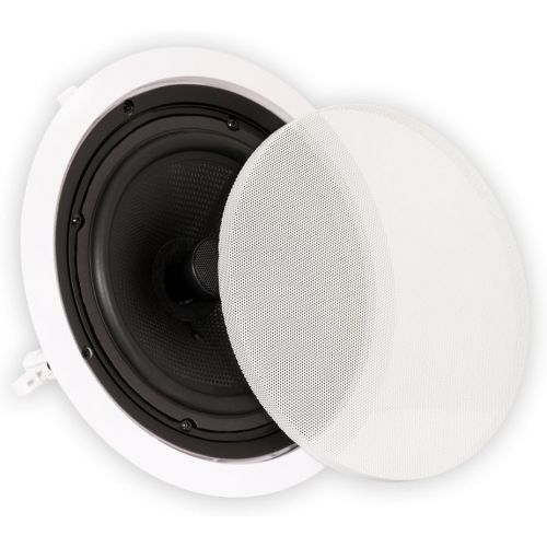  [아마존베스트]Theater Solutions TS80C in Ceiling 8 Speakers Surround Sound Home Theater Pair, White