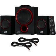 Theater Solutions TS212 Powered 2.1 Bluetooth Speaker System with 2 Extension Cables