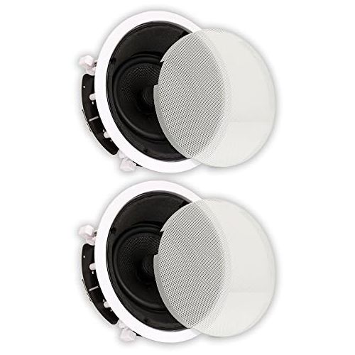  Theater Solutions TS65A in Ceiling 6.5 Angled Speakers Home Theater 2 Speaker Set