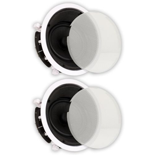  Theater Solutions TS65A in Ceiling 6.5 Angled Speakers Home Theater 2 Speaker Set