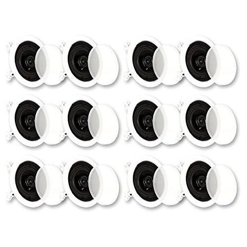  Theater Solutions CS4C in Ceiling Surround Sound Home Theater 6 Pair Pack 6CS4C