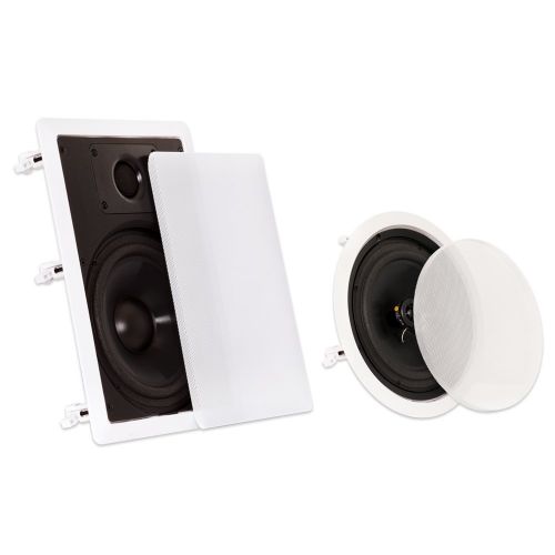  Theater Solutions TSCS-87 1400 Watt 7CH 8 in-WallCeiling Home Theater Speaker System