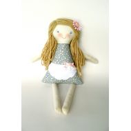 Thebuslbarn Personalized Rag Doll, Handmade Cloth Waldorf Doll, OOAK, Arabella