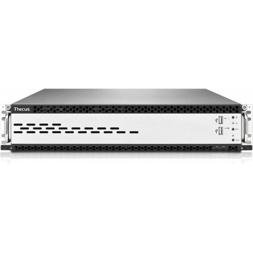  Thecus W12000 12-Bay WSS NAS with Intel Xeon E3-1225 3.1 GHz, 8GB RAM, 10 GbE Ready, 2x USB 3.0 - MetallicGrey