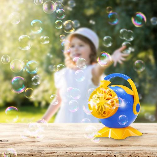  [아마존 핫딜]  [아마존핫딜]Geekper Bubbble Machine , Automatic Bubble Blower for Kids ,Portable Bubble Maker with 2 Bottles of Bubbles Solution Refill,Easy to Use for Parties, Wedding, Indoor and Outdoor Act