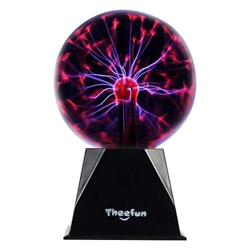  Plasmakugel, Theefun 15cm Magische Leucht Ball, Elektrostatische Kugel Beruehrungsempfindliche Blitzkugel, Blinkende Padagogisches Spielzeug Physik Blitzlicht Plasmalampe SphareLich