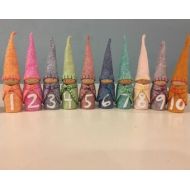 Thefoxandgnome Waldorf inspired number gnomes 1 through 10