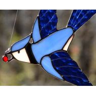 Theglassmenagerie Stained Glass Bluejay