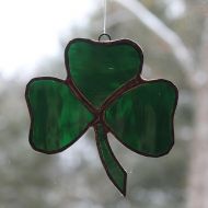 /Thelighthouseglass Stained Glass Shamrock