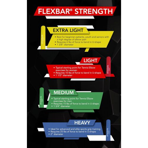  TheraBand FlexBar Resistance Bar For Improving Grip Strength, Tennis Elbow, Golfers Elbow, Tendonitis