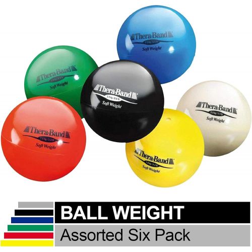  TheraBand Soft Weight, 4.5 Diameter Hand Held Ball Shaped Isotonic Weight for Strength Training and Rehab Exercises