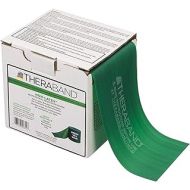 THERABAND Resistance Band 25 Yard Roll, Heavy Green Non-Latex Professional Elastic Bands For Upper & Lower Body Exercise Workouts, Physical Therapy, Pilates, Rehab, Dispenser Box,