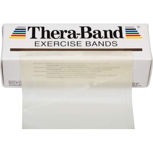  TheraBand Resistance Bands, 6 Yard Roll Professional Latex Elastic Band For Upper Body, Lower Body, & Core Exercise, Physical Therapy, Pilates, At-Home Workouts, & Rehab, Gold, Max