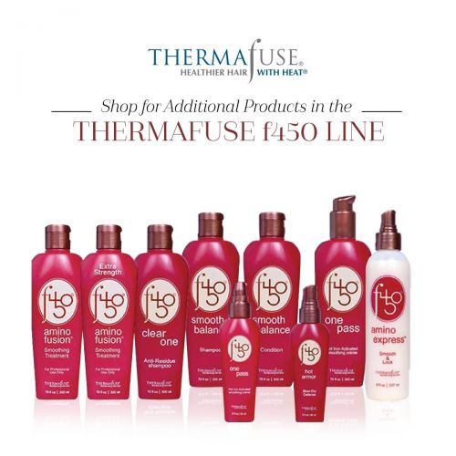  Thermafuse f450 Amino Fusion Smoothing Treatment. Formaldehyde Free Treatment. Repairs and Straightens Up To 12 Weeks on Natural, Normal, Coarse, Wavy, Thick, African and Curly Hai