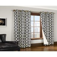 Trellis Thermalogic Teal 80 X 63 Grommet Top Curtains