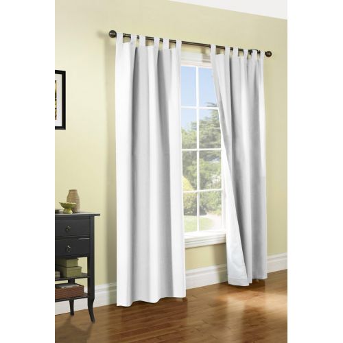  Weathermate Thermalogic Tab Top Insulated Energy Efficient Drapery Pair, Sage 80X84