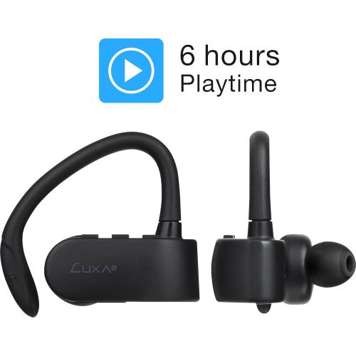  Thermaltake LUXA2 Lavi X True Wireless Bluetooth 4.2 IPX4 Splash Resistance Sports In-Ear Headphone with Anti-Slip Ear Hook AD-HDP-PCLXBK-00