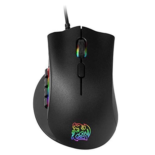  Thermaltake Tt Esports Nemesis Switch MOBA/MMO/RTS Optical RGB Gaming Mouse, MO-NMS-WDOOBK-01